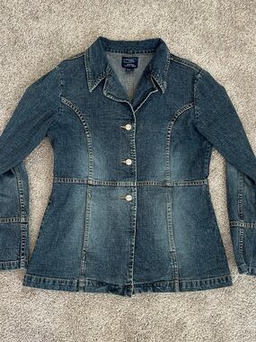 90s Style Weather Vane Women's Dark Blue Denim Jacket